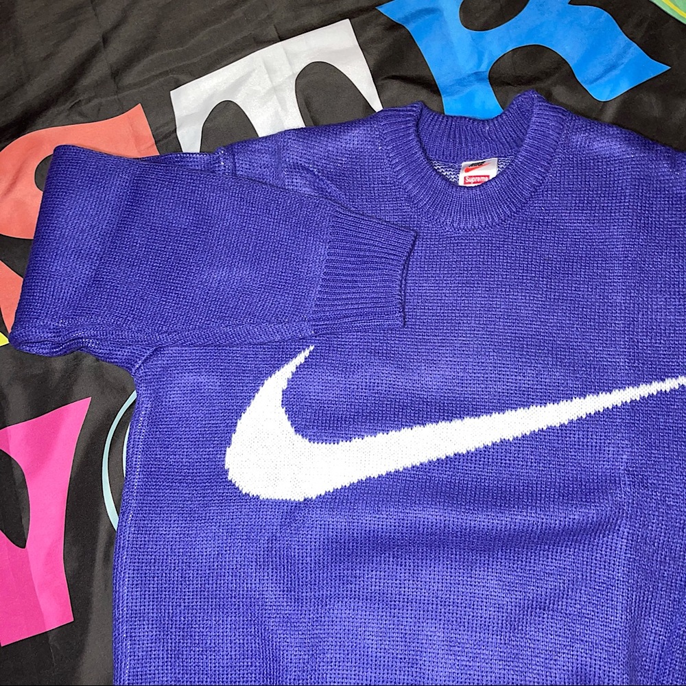 supreme x nike sweater